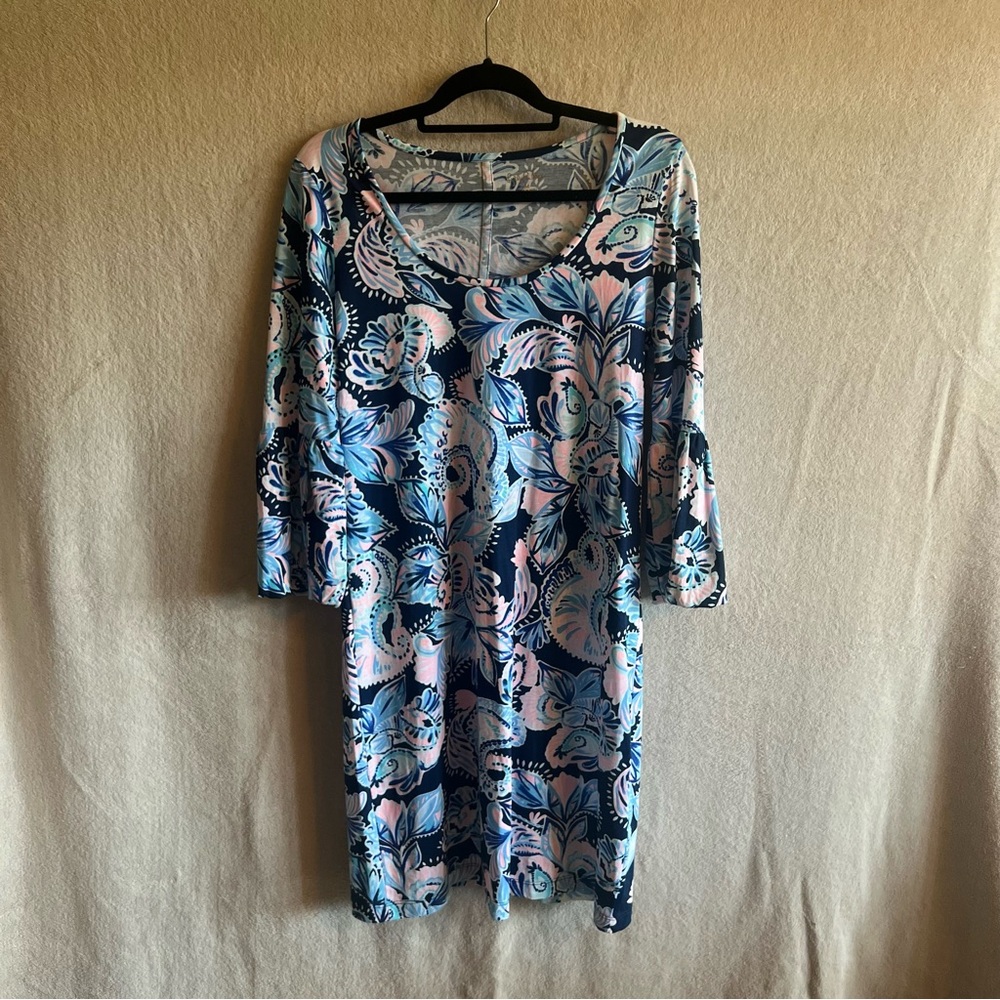Lilly Pulitzer Carlile Dress High Tide Holy Flockamolie